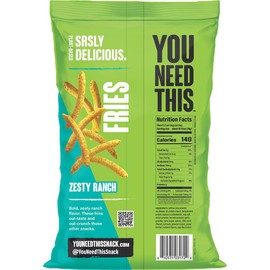 YOU NEED THIS Zesty Ranch Fries, 5.5 Oz (Pack of 8)