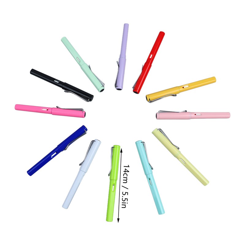 12pcs Inkless Pencil Fluency Writing Wide Pen Clip Reusable Everlasting