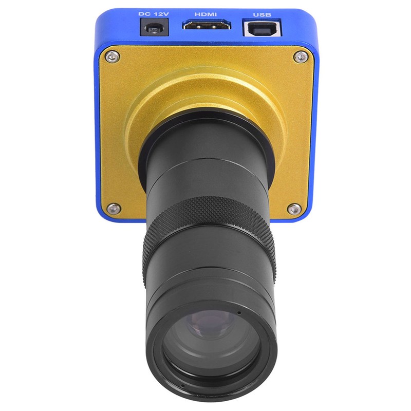 38MP HDMI USB Industrial Video Microscope Camera with 100X Lens