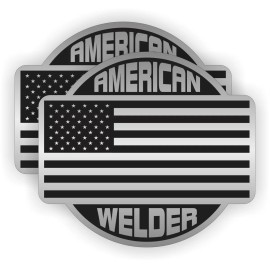 Unbranded (2) American WELDER Hard Hat Stickers | Labels Decals Welding Motorcycle Helmet