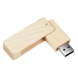 GARRULAX USB Flash Drive, 8 GB Wooden USB 2.0 High Speed USB Thumb Drives Memory Stick Pen Date Memory Pendrive U Disk (Maple Rotatable)