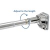 Stainless Steel Adjustable Closet Rod, No-Drill Installation, Heavy-Duty Hanging Bar