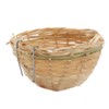 Baoblaze 2pcs Bamboo Canary Nest toy Finch Breeding Nesting Hanging