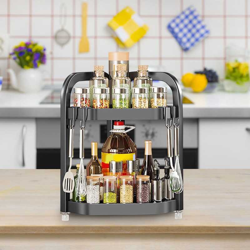 Wall Corner Storage Shelf 2 Tier Space Saving Versatile Durable