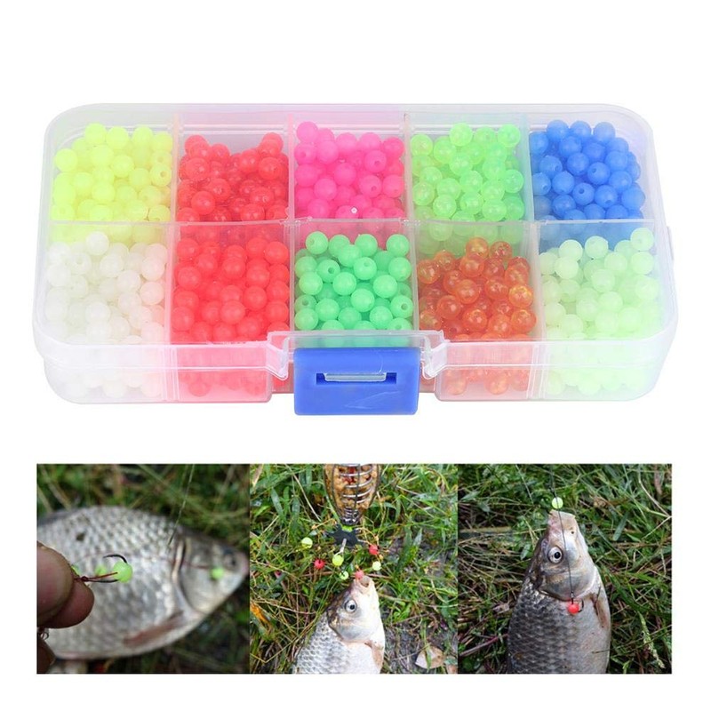 Pack of 1000 Plastic Box Bright Colour Fishing Glow Loose