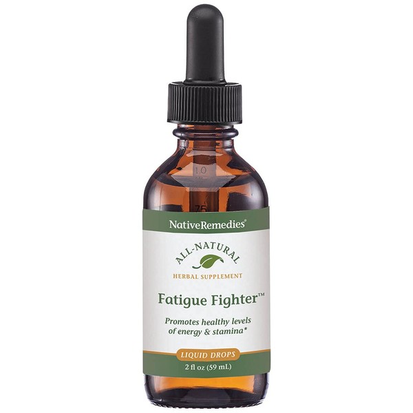 Native Remedies Fatigue Fighter - All Natural Herbal Supplement for Energy Support, Stamina and Vitality - 59 mL