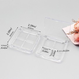 Empty Lipstick Palette, 3 Pieces Empty Makeup Palette Empty Lipstick Box Empty Eyeshadow Palette Box DIY Eyeshadow Powder Blush Lipstick Palette for Women Daily and Travel Use