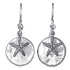 Starfish Earrings with Mother of Pearl - 925 Sterling Silver