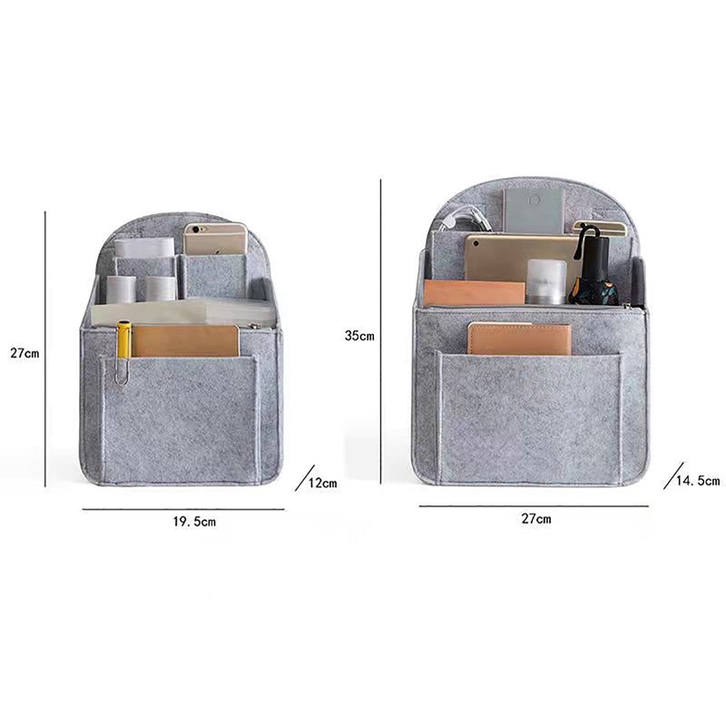 MJIYSGS Felt Backpack Organiser Mini Backpack Organizer Insert Small Bag