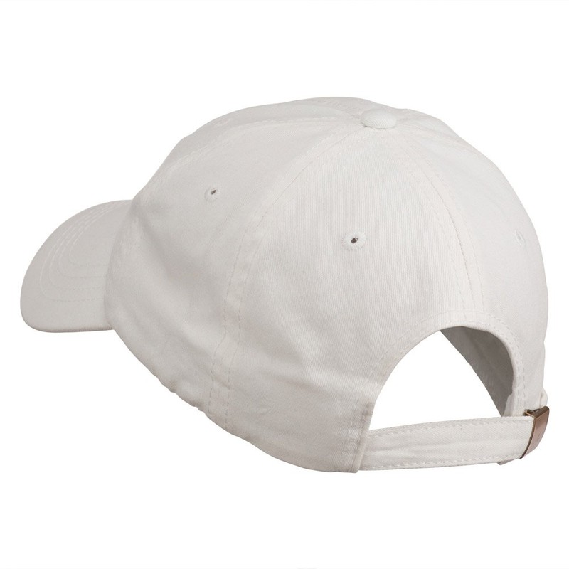 Bison Mascots Embroidered Washed Cap - White OSFM