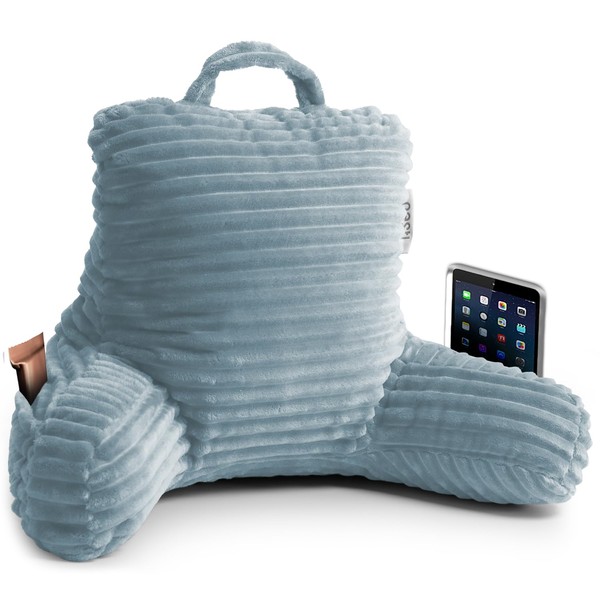 Nestl Cut Plush Striped Reading Pillow for Kids & Teens,