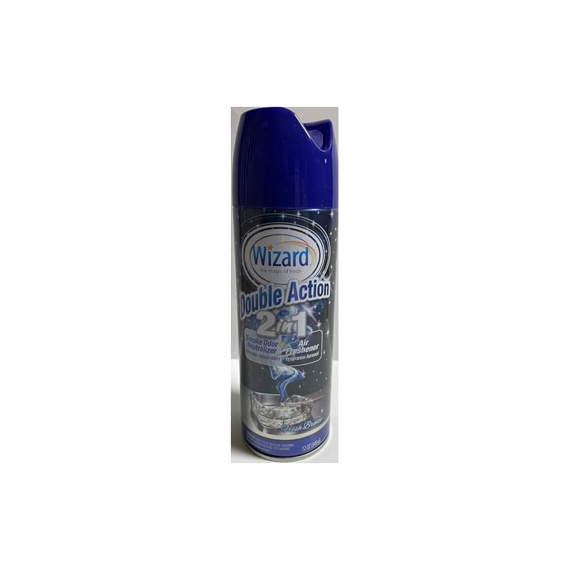 Wizard Double Action Smoke Odor Neutralizer & Air Freshener, Eliminates