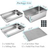 Sorstrem 8" Stainless Steel Sifting Cat Litter Box for Clumping