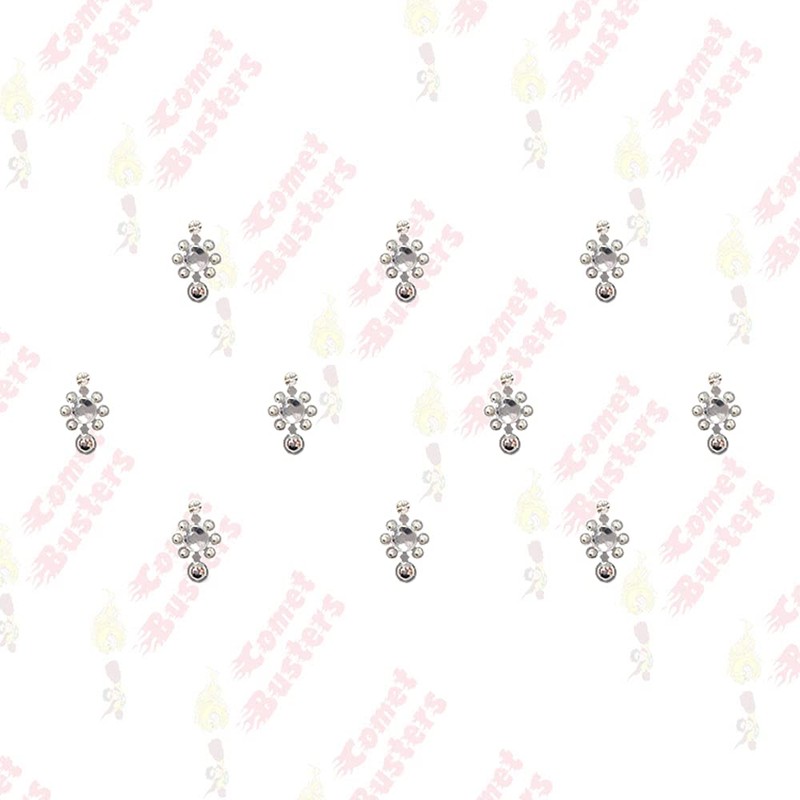 Comet Busters Beautiful Silver Bindi (BIN876)