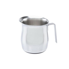 Fackelmann Bollilatte 4 tazze, scalda latte in acciaio, versalatte per cappuccino, bricco latte professionale