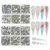 Jollin 4824pcs Flat Back Glass Nail Art Rhinestone Pendants 6