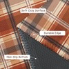 Fall Plaid Doormat Autumn Burnt Orange Buffalo Check Area Rugs