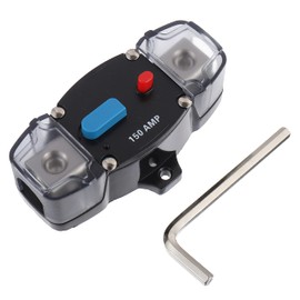 EPLZON 150A 12-48 Volt DC Self Recovery Circuit Breaker with Manual Reset Button for Automotive Rv Marine Boat (150Amp)