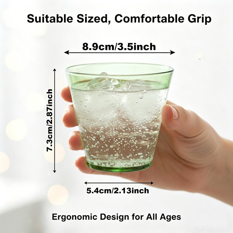 300-Pack 9oz Green Disposable Plastic Cups Cocktail Cup