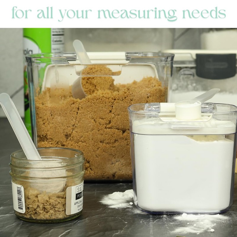 4 Pack – 2 Tablespoon Plastic Measuring Scoop – 1/8