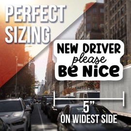 New Driver Please be Nice Magnet - Car Magnet for New Driver - Funny New Driver Car Magnet - New Driver Gift - Car Sign Magnet - Car Magnet - AAMT0401