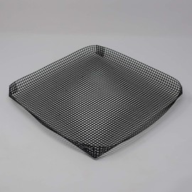 Reusable Nonstick Bbq Grilling Basket, Mesh Sheets for Grilling, Toaster Ovens and Campfire Cooking Accessories, by Exultimate (Black, 9- x 9.5- in, Set of 2)