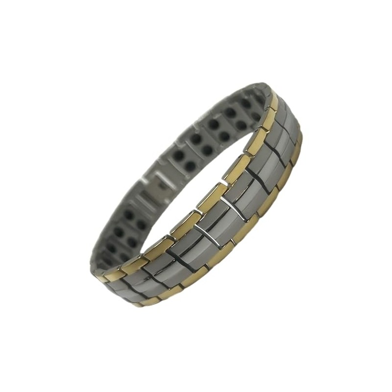 MnB Magnetic Bracelets Titanium Bracelet (Silver and Gold)