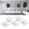 5pcs Wall Shelf Tube Holder Stainless Steel Bar Mount Bracket