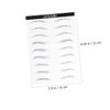 FRCOLOR 18 Pairs Eyebrow Sticker Kit Waterproof Artificial Eyebrows for