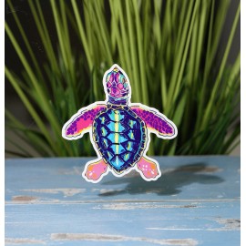 real sticky Sea Turtle Sticker Summertime Laptop Cup Cooler Car Vehicle Window Bumper Decal