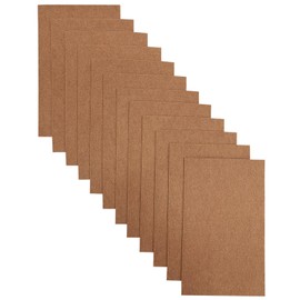 Jtnohx 2 mm Stiff Felt Panels, Thick Felt Fabric for Crafts, 12 Pieces 17.78 x 28.7 cm Felt Squares for Crafts, Colour Felt for Cushions and Upholstery (Brown)