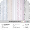 Deconovo Stores Curtains with Eyelets, Linen Look, Transparent Decorative Curtain,