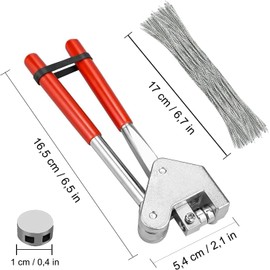 Sealing Pliers, 165 mm Set, Steel Sealing Pliers Kit with 80 Seals (10 mm), 80 Sealing Wire, for Water Meters, Electricity Meters, Logistics