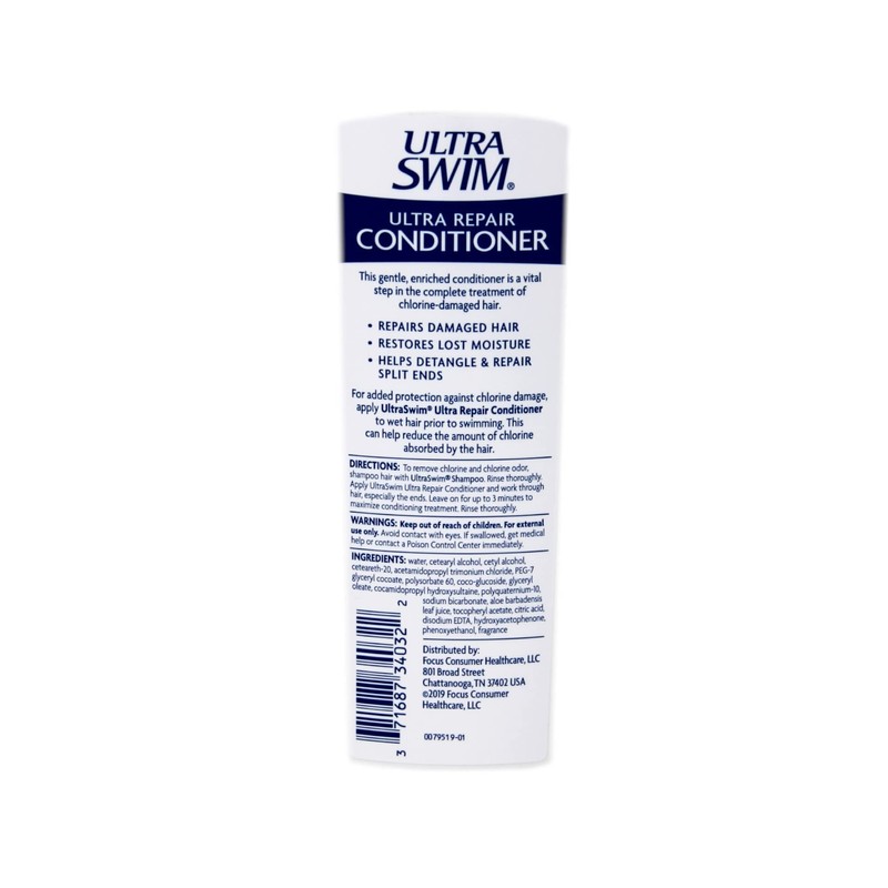Ultra Swim Ultra Hydration Conditioner, Dry & Damaged Hair Formula,
