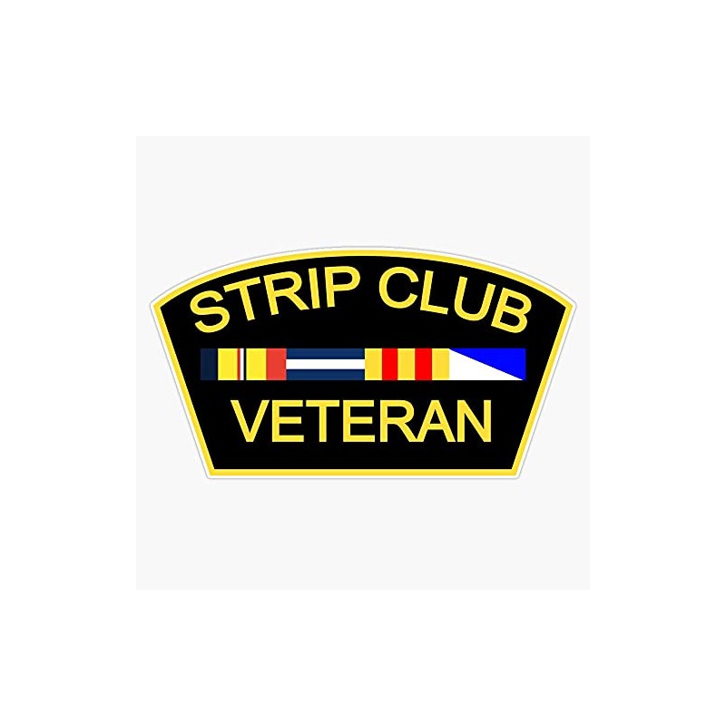 HOF Trading Strip Club Veteran Vinyl Sticker Waterproof Decal Laptop