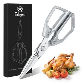 Ethyxe Kitchen Scissors All Purpose - Heavy Duty Poultry Shears, Ultra Sharp Japanese Steel Cooking Scissors for Food, Dishwasher Safe