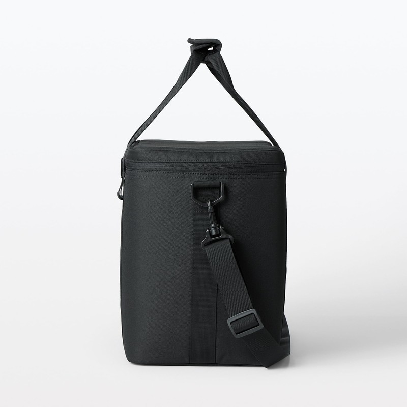 MUJI 84383120 Insulated Bag, Black, Large Size, 12.6 x 11.8