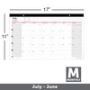 2025-2026 Office Depot® Brand Monthly Academic Desk Calendar, 17-3/4" x