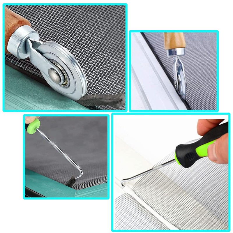 VIVIIHOO Tool Retractable Roller with Wooden Handle Hook Tool Piping