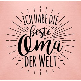 Shirtracer - Baby Bodysuit Boy Girl - Sayings - Ich habe die beste Oma der Welt [German Language], 2 baby pink