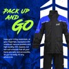 HWK Motorcycle Rain Suit for Men and Women, Two-Piece Waterproof