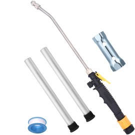 5Pack RV Water Heater Anode Rod & Flush Wand & Element Socket - 9.25"L x 3/4"NPT Thread Magnesium Rod for Suburban, Mor-Flo, Camper Hot Water Tank Cleaning Rinser with Dual Hex Wrench Removal Tool