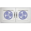 Celtic Spiral Stencil, 3 x 3 inch - Triskelion Triple