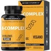 B-Complex | Vitaminas Complejo B Premium | 100% Vegano | Sin rellenos | Suplementos Beyond Vitamins -60 cápsulas