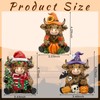 3 Pcs Highland Cow Decor Figurines, Seasonal Holiday Theme