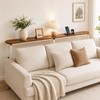 Narrow Console Table, 78.8" Sofa Table Adjustable Height Behind Couch