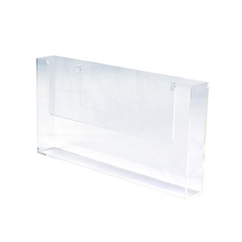Deflecto A4 Landscape Flat Back Countertop Leaflet Holder with Optional Wall Mounting