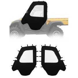 ZIDIYORUO UTV Soft Cab Enclosure for Hisun 500/700, Axis 500/700, Coleman 500/700; Heavy-Duty Oxford Fabric, Windproof & Waterproof L&R Side Doors with Zipper PVC Windows, Reserved Side Mirror