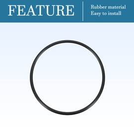 QUARKZMAN 87 mm x 80 mm x 3.5 mm Nitrile Rubber O-Rings x 10 Pieces Round Sealing Disc for Tap Plumber Repair Seal Connection [Black]
