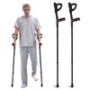 VEVOR Forearm Crutches for Adults, Folding Walking Forearm Crutches with